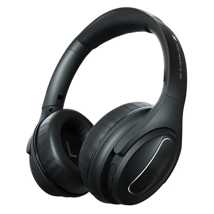 EL-A3i Over-Ear Wireless Headset Bluetooth ANC Earphone HiFi Stereo Sound Noise Cancelling Gaming Headphone - Schwarz