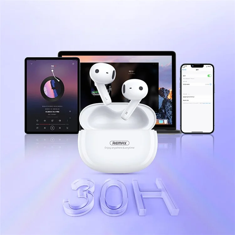 REMAX CozyBuds1 TWS Earbuds Bluetooth-compatible Wireless Headset ENC Noise Reduction Headphone IPX4 Waterproof Sports Headset - Pink