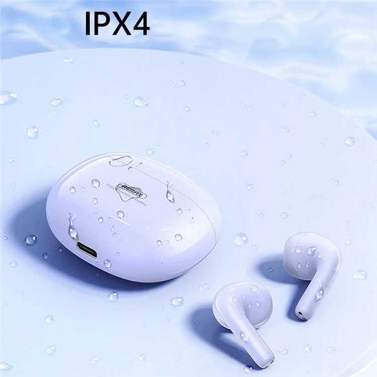 REMAX CozyBuds1 TWS Earbuds Bluetooth-compatible Wireless Headset ENC Noise Reduction Headphone IPX4 Waterproof Sports Headset - Pink