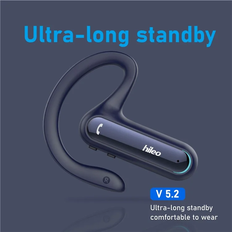 HILEO Hi90 TWS Fone de Ouvido Estéreo Sem Fio Bluetooth Ear-Hook TWS Fone de Ouvido IPX4 Resistente à Água Fones de Ouvido Esportivos