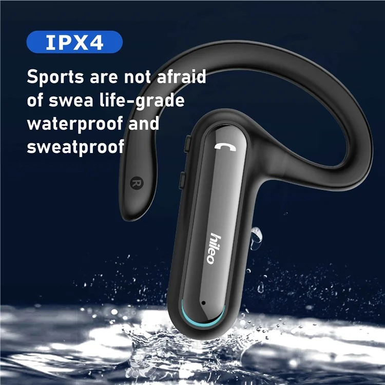 HILEO Hi90 TWS Fone de Ouvido Estéreo Sem Fio Bluetooth Ear-Hook TWS Fone de Ouvido IPX4 Resistente à Água Fones de Ouvido Esportivos