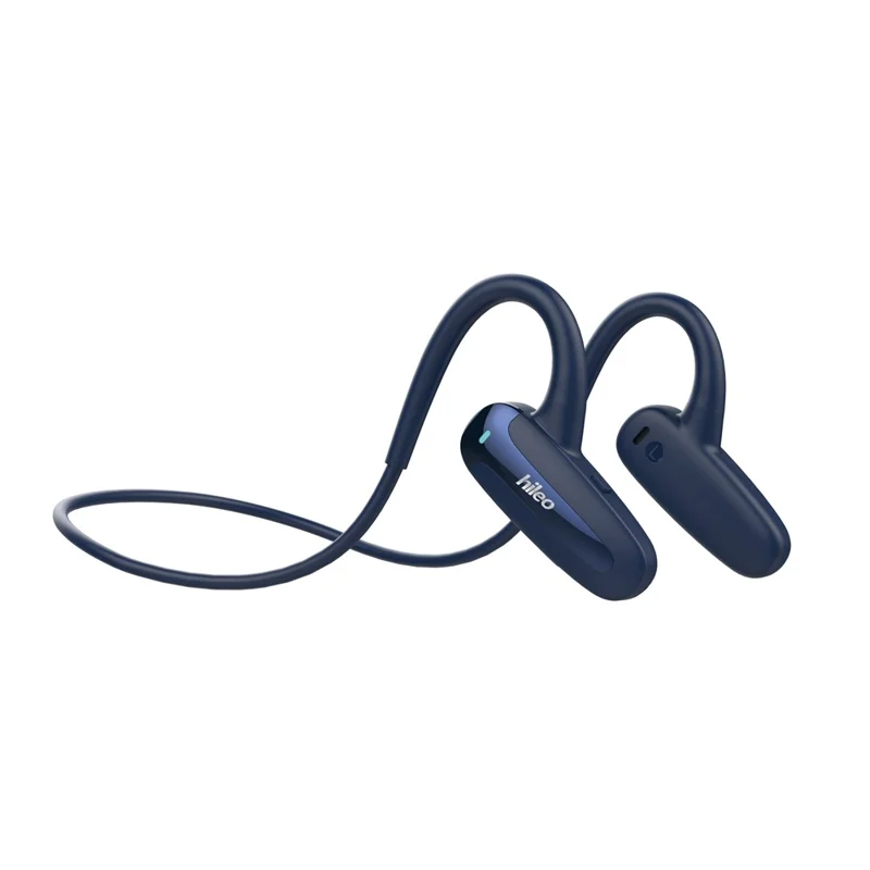 HILEO Hi70 Auscultadores de Condução Aérea Bluetooth Compatíveis, Auriculares Desportivos para Corrida com Som Estéreo, Auscultadores Impermeáveis - Azul