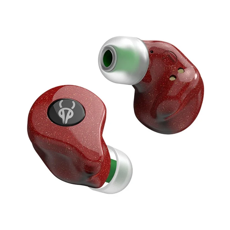 SABBAT E16 Wireless Bluetooth-compatible Headset In-Ear TWS Headset Portable Lightweight Earphones with Charging Case - Red