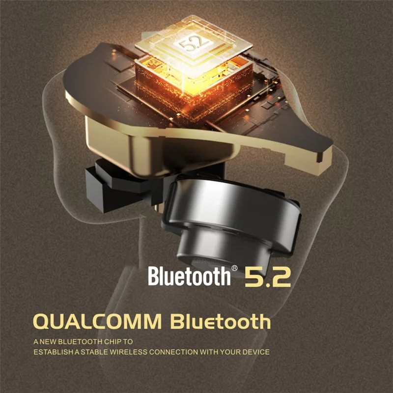 SABBAT E16 Wireless Bluetooth-compatible Headset In-Ear TWS Headset Portable Lightweight Earphones with Charging Case - Red