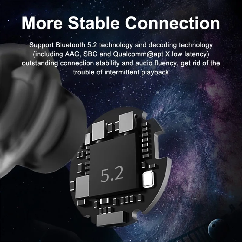 SABBAT X12Ultra TWS Bluetooth-compatible 5.2 HiFi Stereo Headset Ergonomics Wireless In-ear Music Earphones - Pink