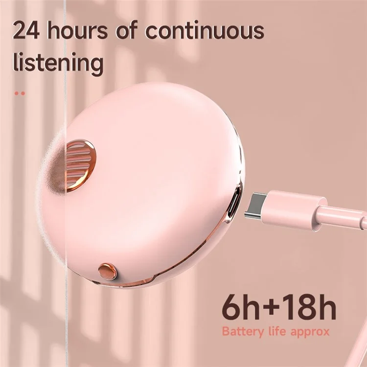 HXSJ S28 Wireless Headset for Girls TWS Earbuds with Make-up Mirror, LED Display, Bluetooth-compatible V5.3 Earphones for Travel Workout Running - White