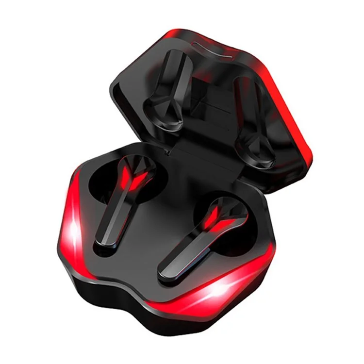 J13 Bluetooth-compatible Earbuds Binaural In-Ear Gaming Headset Dual Mode E-Sport Headphone with Digital Display / Breathing Light