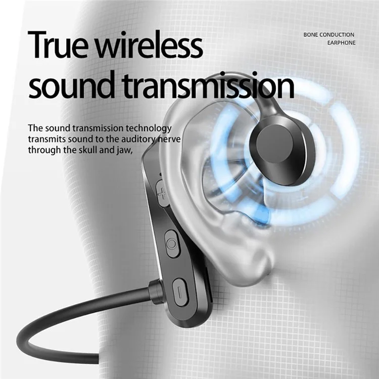 K69 Bone Conduction Bluetooth-compatible Headset Wireless Ear-Hook Sports Headphone IPX5 Waterproof Earphone