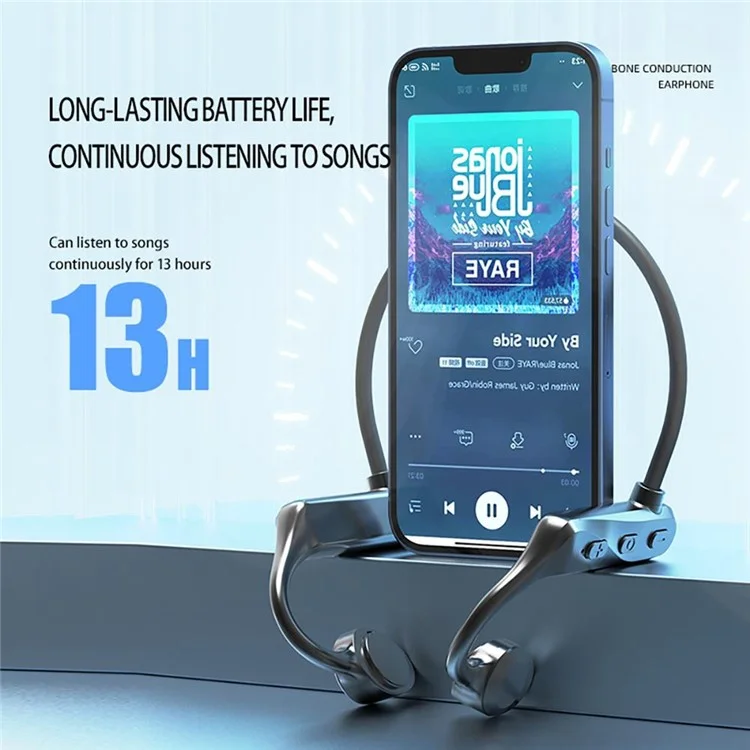 K69 Bone Conduction Bluetooth-compatible Headset Wireless Ear-Hook Sports Headphone IPX5 Waterproof Earphone