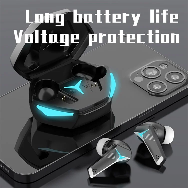 T33 TWS Bluetooth-compatible Earbuds In-Ear Low Latency Gaming Headset Noise Reduction Earphones with 310mAh Charging Case