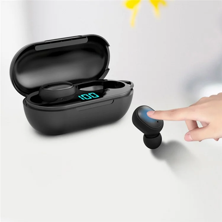 Fones de Ouvido Bluetooth Sem Fio True Wireless H6 TWS com Redução de Ruído e Visor Digital LED