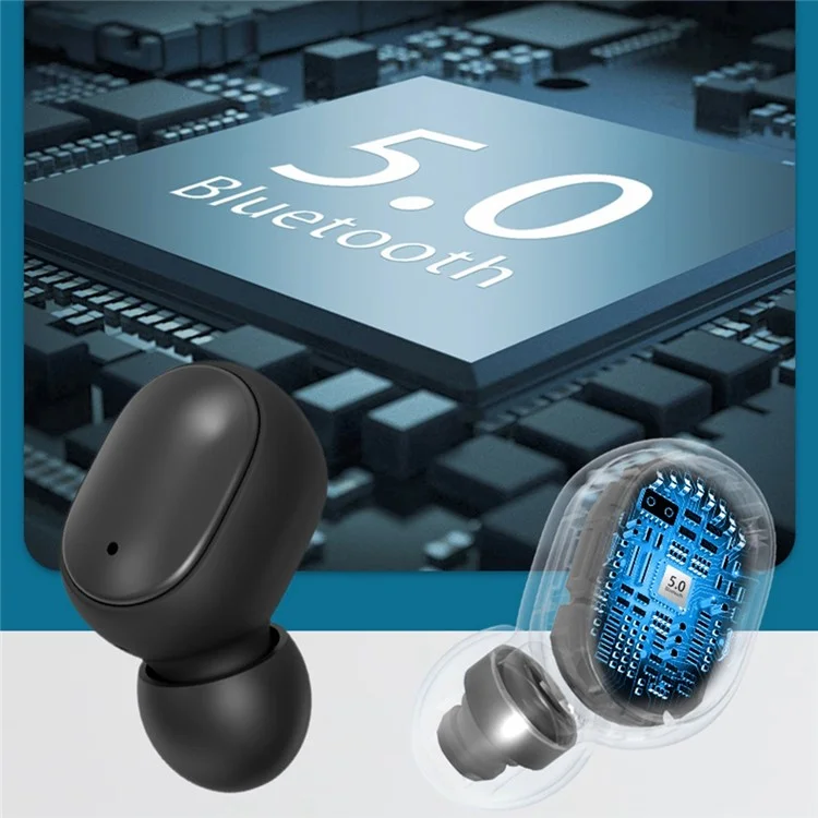 Fones de Ouvido Bluetooth Sem Fio True Wireless H6 TWS com Redução de Ruído e Visor Digital LED