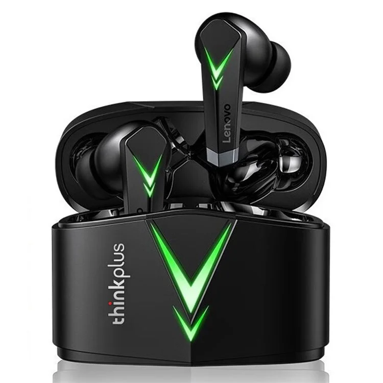 Lenovo Thinkplus LP6 TWS Casques Intra-auriculaires Bluetooth V5.0 Écouteurs Imperméables Headphones Hifi Réduction de Réduction - Lumière Verte