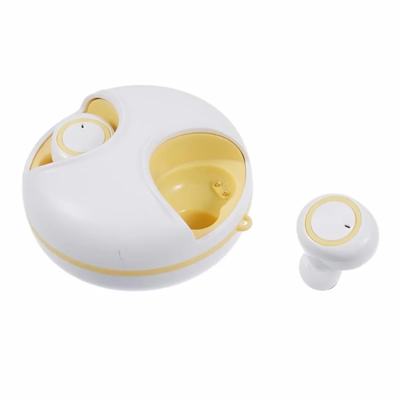 Y80 Stereo Sound TWS Earphone Low Latency Noise Reduction Bluetooth-compatible Wireless Earbud Headset - Yellow