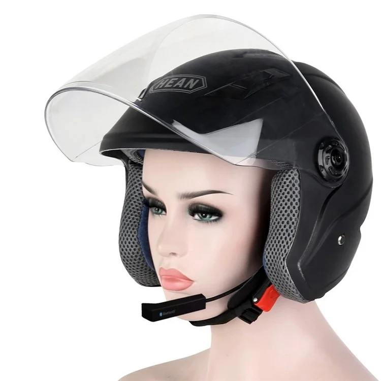BT8 Motorcycle Helmet Earphone Bluetooth-compatible Headset Speaker HiFi Stereo Sound Music Control Headphone for Outdoor Cycling Riding