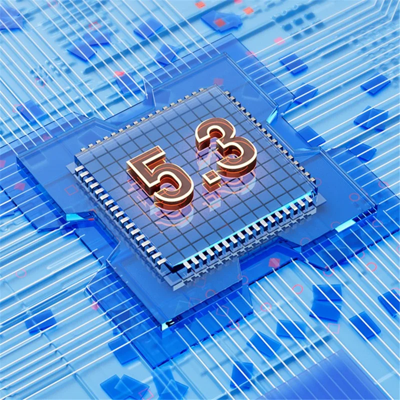 AZEADA BT119 TWS Wireless Headset Portable Bluetooth-compatible Earbuds Transparent Headphone with Charging Case - White