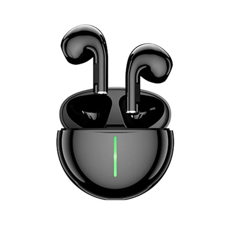 AZEADA PD-BT124 TWS Wireless Earbuds Lightweight Bluetooth-compatible Headset Portable Headphone with Charging Case - Black