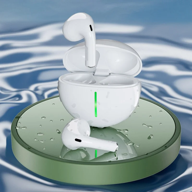 AZEADA PD-BT124 TWS Wireless Earbuds Lightweight Bluetooth-compatible Headset Portable Headphone with Charging Case - Black