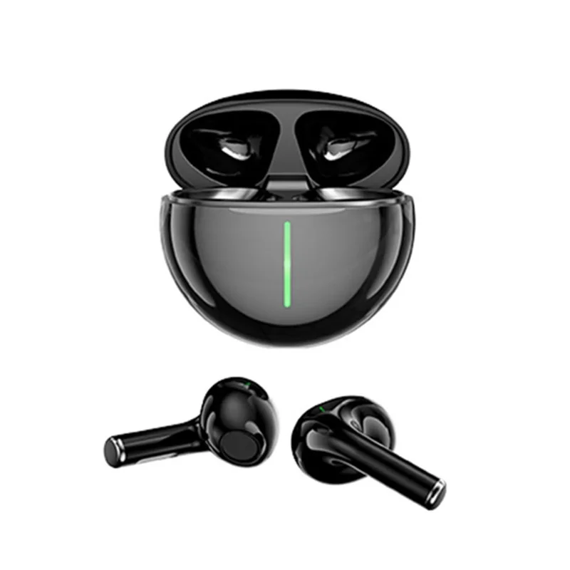 AZEADA PD-BT124 TWS Wireless Earbuds Lightweight Bluetooth-compatible Headset Portable Headphone with Charging Case - Black