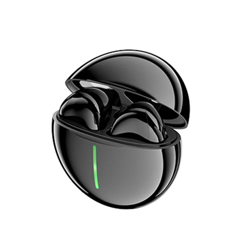 AZEADA PD-BT124 TWS Wireless Earbuds Lightweight Bluetooth-compatible Headset Portable Headphone with Charging Case - Black