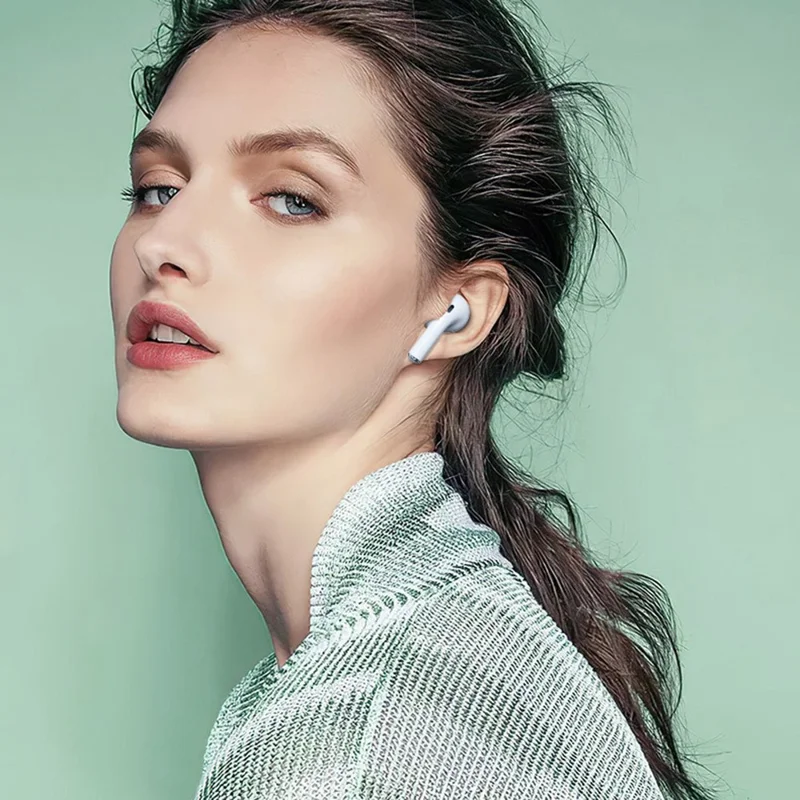 AZEADA PD-BT124 TWS Wireless Earbuds Lightweight Bluetooth-compatible Headset Portable Headphone with Charging Case - Black