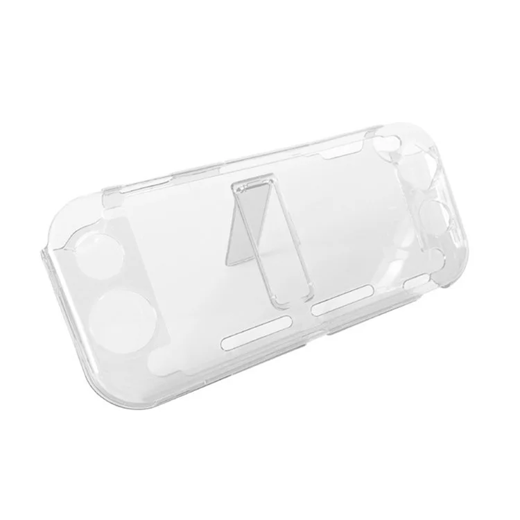 KJH KJH-NS-039 Супер прозрачный чехол для Nintendo Switch Lite, верхняя+нижняя противоскользящая крышка, ударопрочный защитный игровой чехол для консоли ПК - прозрачный