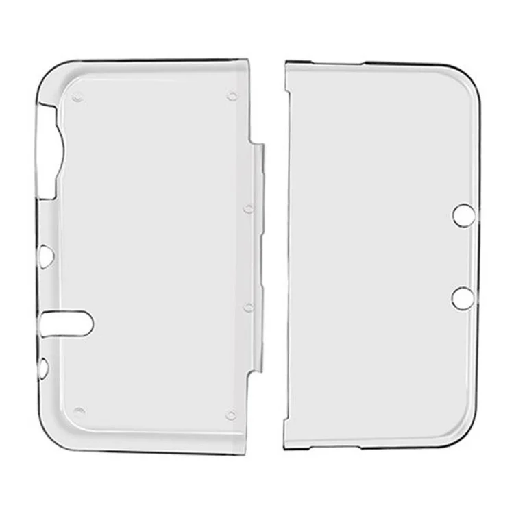 KJH-NEW3DSXL-01 Crystal Transparent Case for Nintendo New 3DS LL, Hard PC Full Body Protective Snap-on Shell Skin Cover