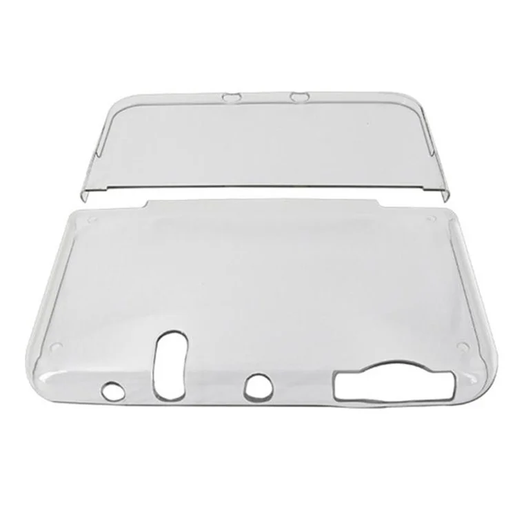 KJH-NEW3DSXL-01 Crystal Transparent Case for Nintendo New 3DS LL, Hard PC Full Body Protective Snap-on Shell Skin Cover