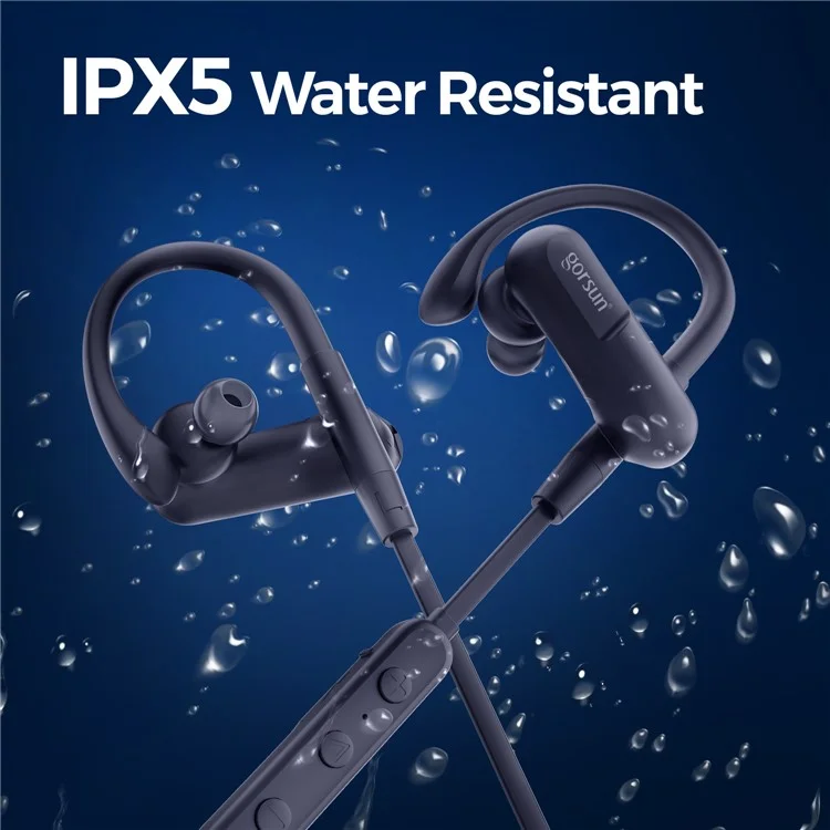GORSUN E20 Sports Earphones IPX5 Waterproof Ear Hook Wireless Bluetooth-compatible Headphones