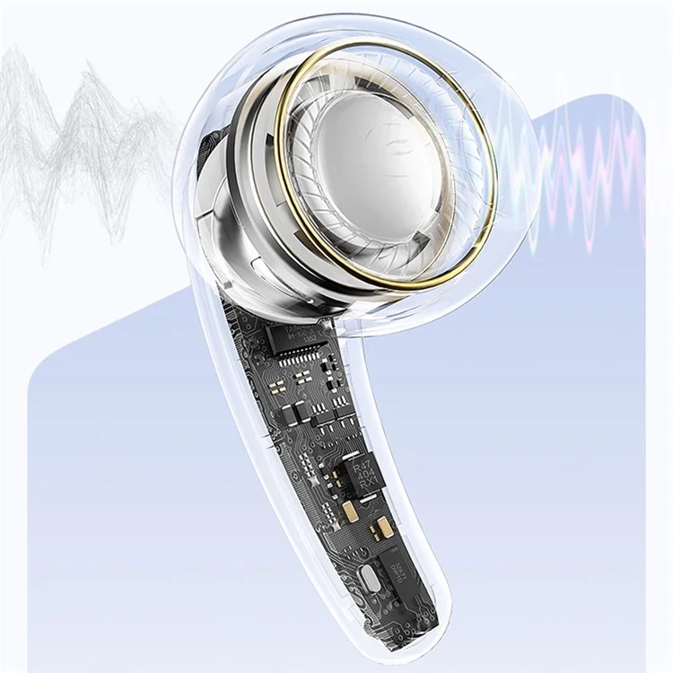 REMAX Clear Buds C1 Auricular inalámbrico Bluetooth 5.3 Estéreo Sonido ENC Reducción de Ruido TWS Música Llamada - Beige