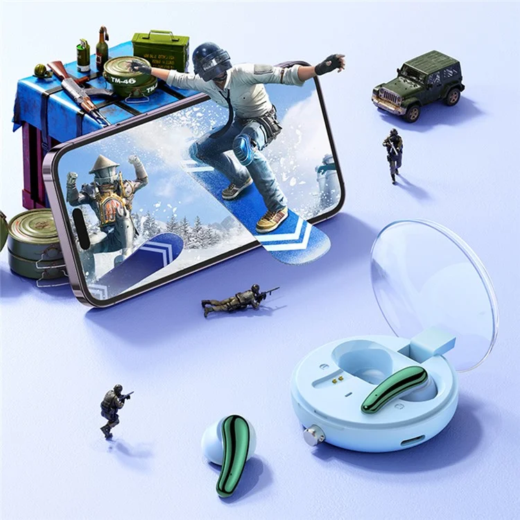 REMAX Clear Buds C1 Bluetooth-compatible 5.3 Wireless Earphone Stereo Sound ENC Noise Reduction TWS Music Calling Earbud - Blue