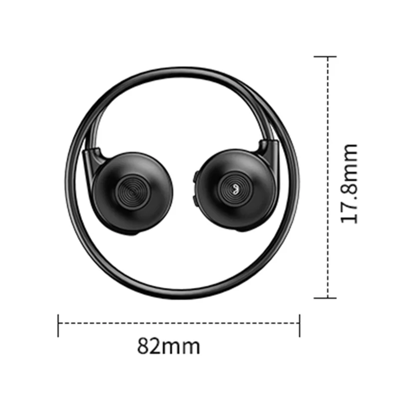 M1S Bone Conduction Headphone Bluetooth-compatible Headset Running Sports Earphone Stereo Sound Headphone - Pink