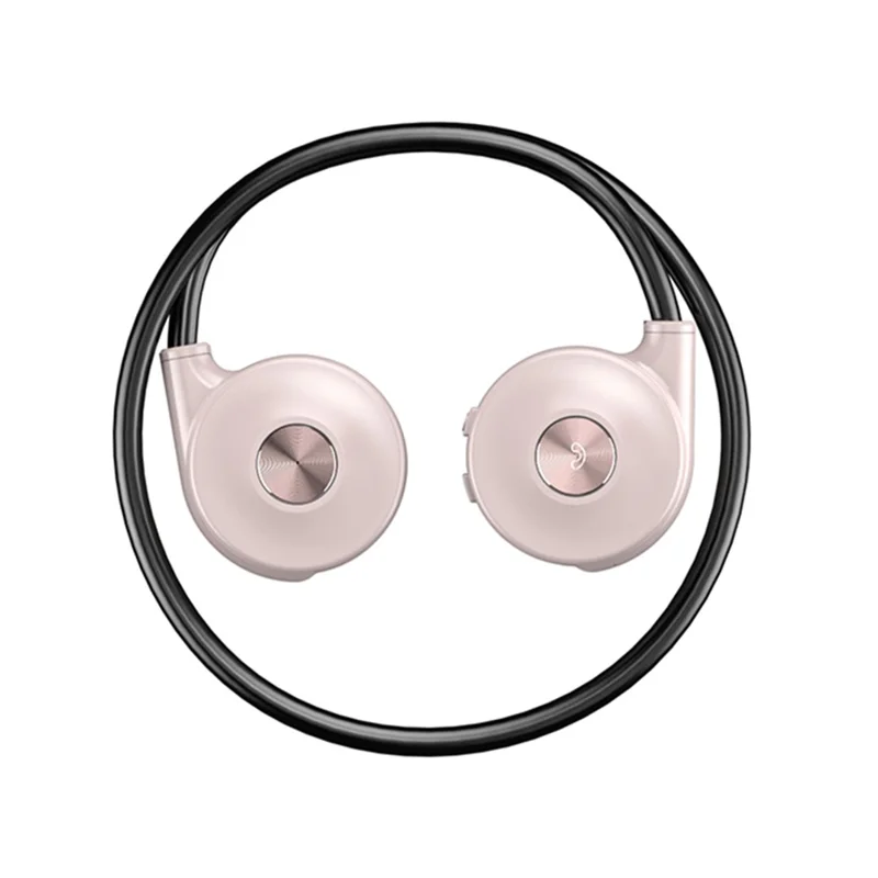 M1S Bone Conduction Headphone Bluetooth-compatible Headset Running Sports Earphone Stereo Sound Headphone - Pink