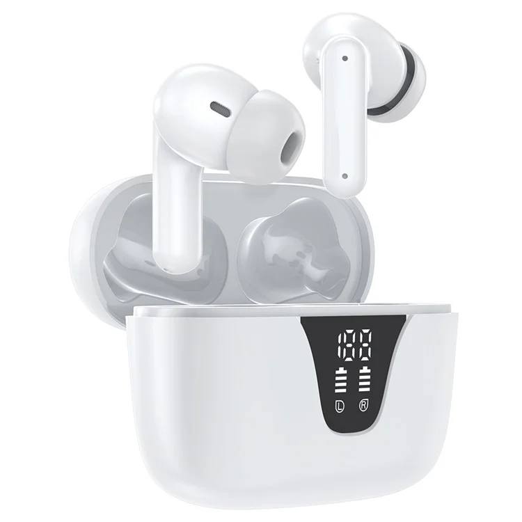 i35 TWS Bluetooth-compatible 5.3 Wireless Earphone ENC Noise Reduction Touch Control Earbud Headphone - White