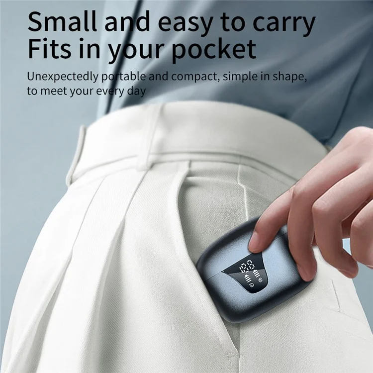 i35 TWS Bluetooth-compatible 5.3 Wireless Earphone ENC Noise Reduction Touch Control Earbud Headphone - White