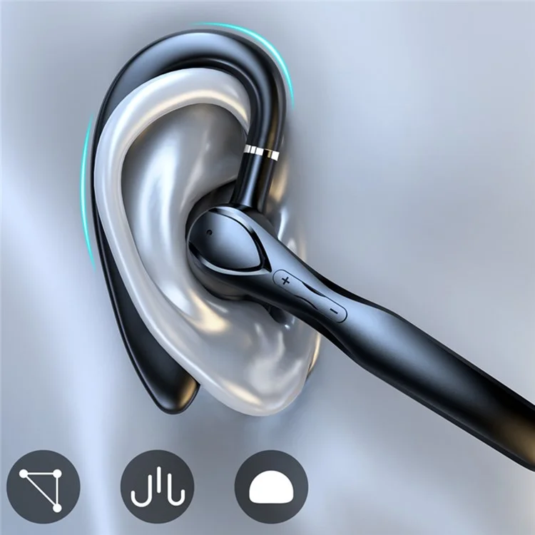 i33 Single Ear-Hook Bluetooth-compatible Wireless Earbud Noise Reduction Earphone with Digital Display Charging Case