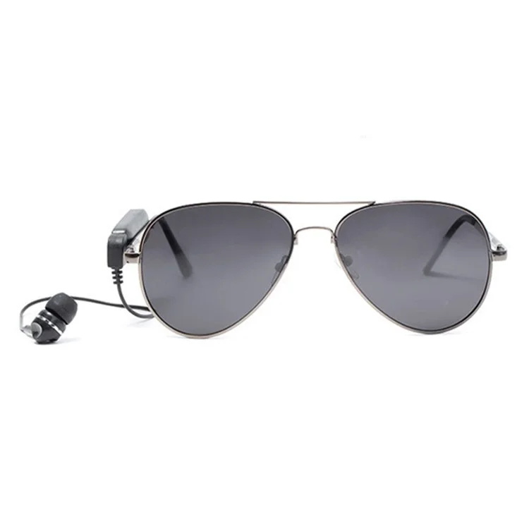 Bluetooth Call Music Player Glasses Headset Polarized Sunglasses Smart Audio Glasses - Grey