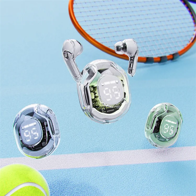 ACEFAST T8 / AT8 Crystal (2) Color Bluetooth-compatible Earbuds Lightweight Wireless Headset for Work - Green
