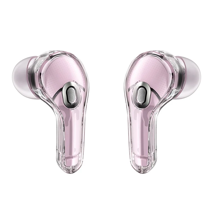 ACEFAST T8 / AT8 Crystal (2) Color Bluetooth Earbuds Lightweight Wireless Headset for Work - Pink