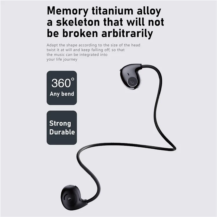 HILEO hi72 Air Conduction Bluetooth Headphones Lightweight Headset IPX4 Waterproof Noise Reduction Headphones