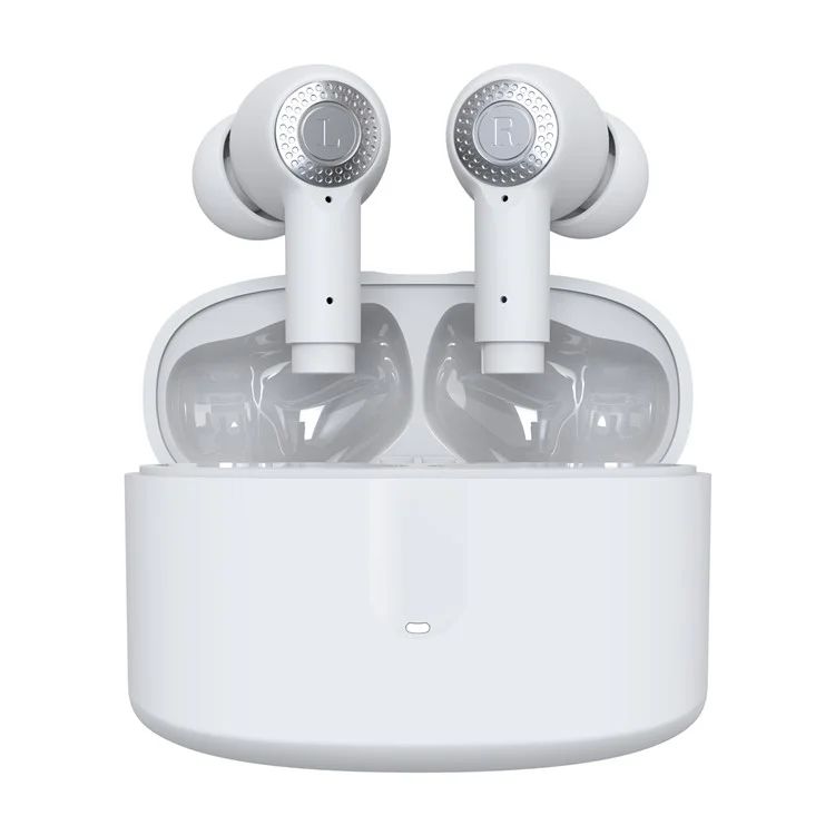 J9 TWS Earbuds Bluetooth-compatible Headset Portable Headphones Noise Reduction Wireless Earphone - White