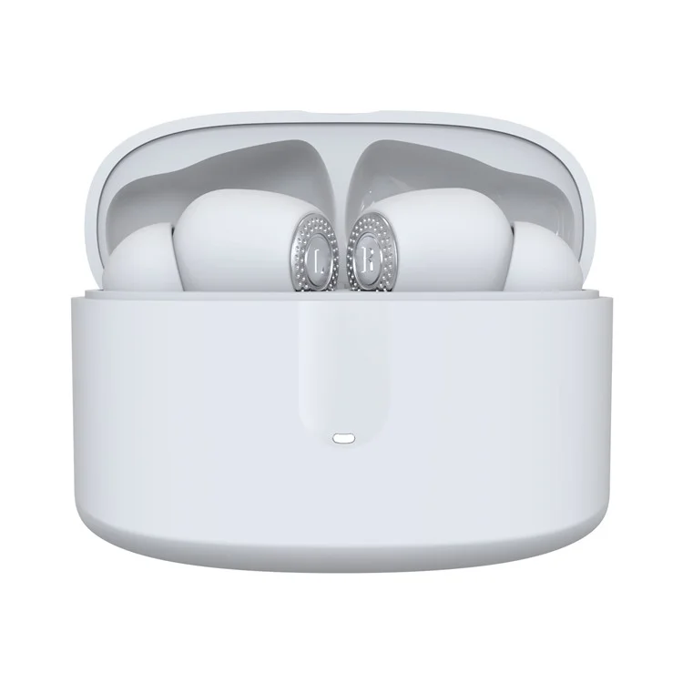 J9 TWS Earbuds Bluetooth-compatible Headset Portable Headphones Noise Reduction Wireless Earphone - White