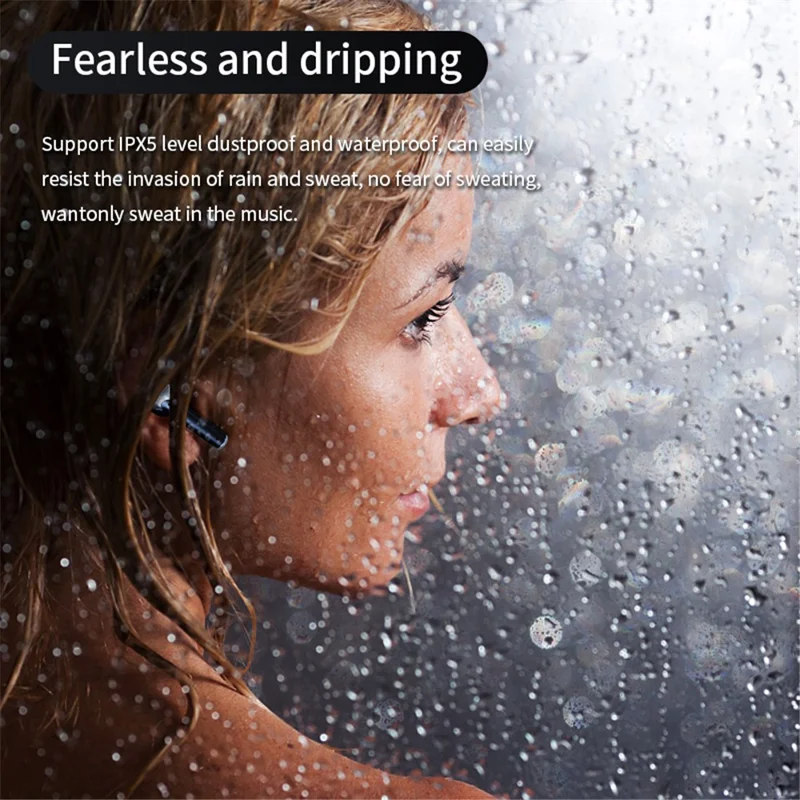 J8 Bluetooth-compatible Headphones with Indicator Light Portable TWS Earbuds Noise Reduction Wireless Headset - White