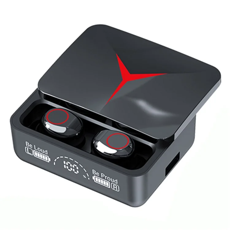 Auriculares inalámbricos Bluetooth M90 TWS con sonido estéreo y pantalla digital