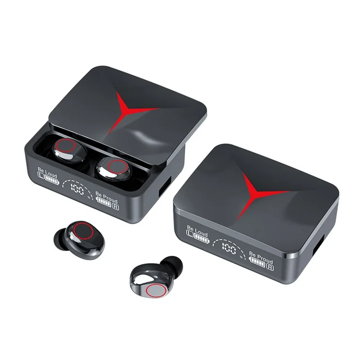 Auriculares inalámbricos Bluetooth M90 TWS con sonido estéreo y pantalla digital