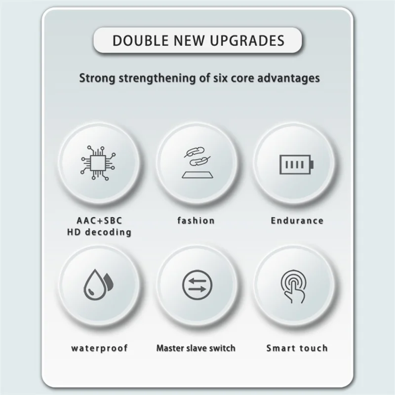 E90 Transparent Design TWS Kabellose Bluetooth-kompatible 5.3 Ohrhörer Digitalanzeige Stereo Musik Touch Headset - Schwarz