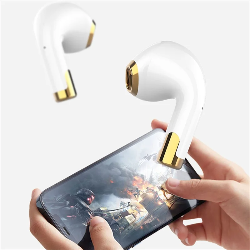 Bluetooth-compatible Wireless Earphone Stereo Sound Low Delay Sports Headset with 300mAh Battery Charging Case - Pink