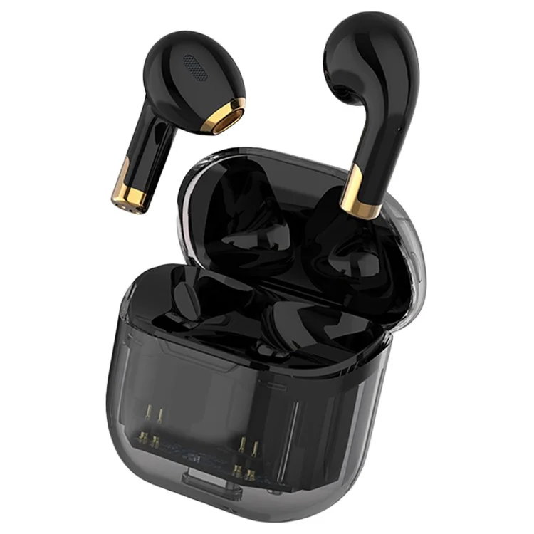 Auriculares inalámbricos Bluetooth Apro 11 Stereo Sound Low Delay Sports Headset con estuche de carga de 300mAh - Negro