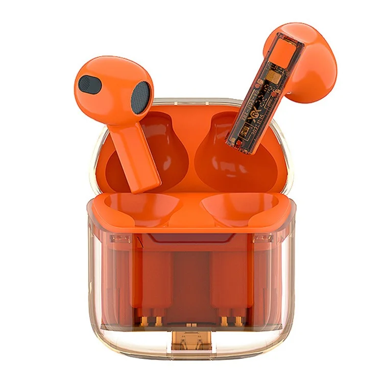 P60 Pro Wireless Bluetooth-compatible Headset ENC Noise Reduction Headphones Low Latency Gaming Headset - Orange
