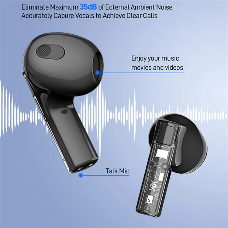 P60 Pro Wireless Bluetooth-compatible Headset ENC Noise Reduction Headphones Low Latency Gaming Headset - Orange